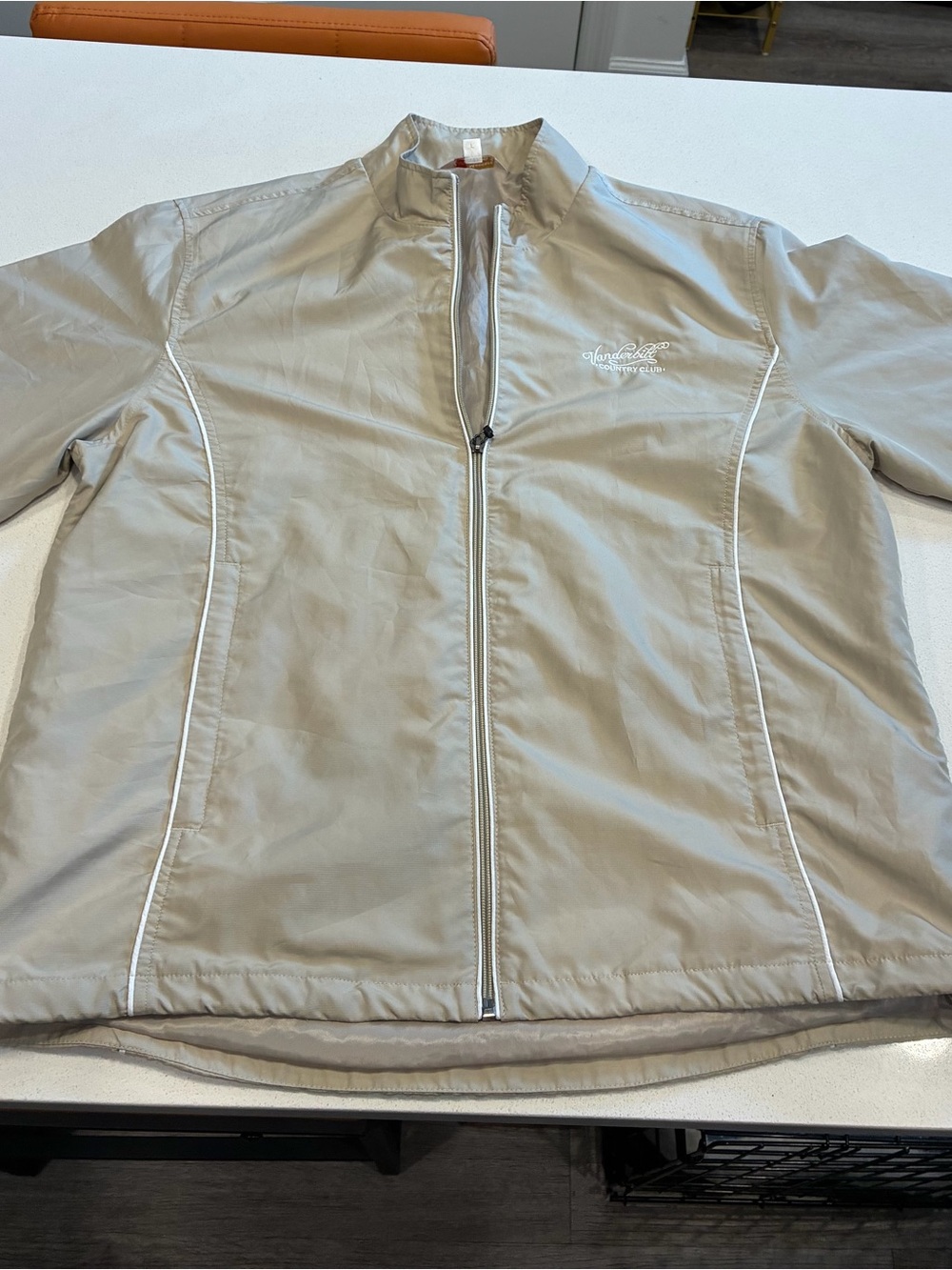 Monterey Club Vanderbilt Country Club Short Sleeve Windbreaker - Large